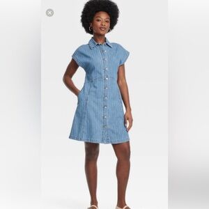 Universal Thread Blue Denim Mini Dress
